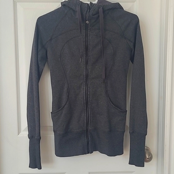 Lululemon scuba hoodie heather grey size 4 - Picture 3 of 10